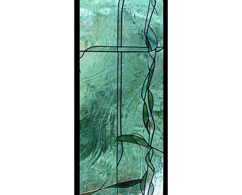 Bleiverglasung Türe Danzigerglas -Glasdesign-Glaskunst-Glasmalerei