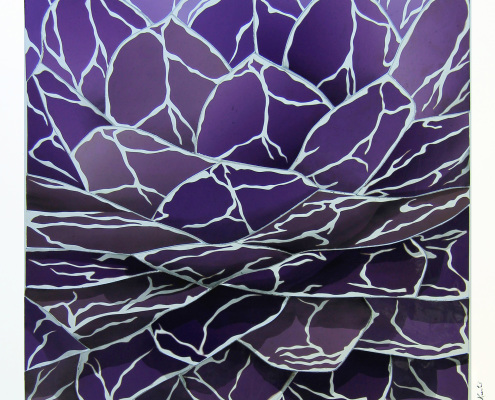 Glaskunst – «Violett» – Glasmalerei Peter Kuster