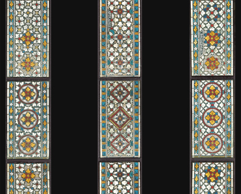 Klosterkirche Kappel a. Albis – die drei Südfenster Ausführung nach Entwurf von T.Kask -Bleiverglasung-Glasmalerei
